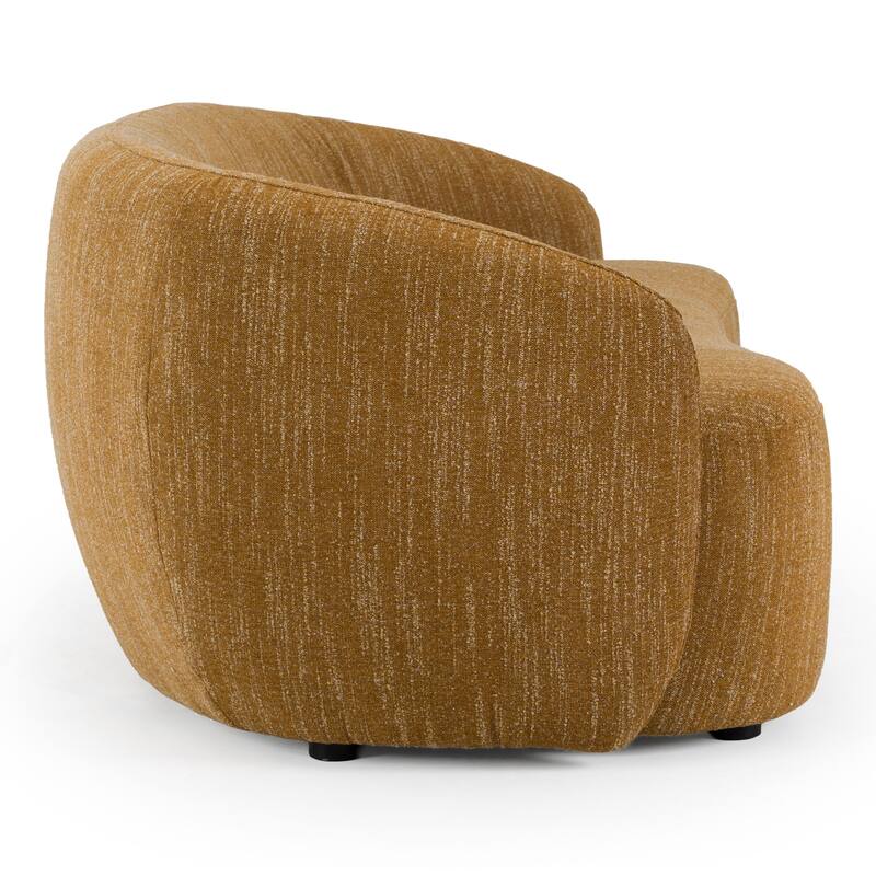 Divani Casa Norris Modern Mustard Fabric Sofa