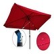 preview thumbnail 19 of 19, 10 x 6.5ft Rectangular Patio Umbrella Outdoor Market Umbrellas