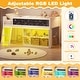 preview thumbnail 17 of 18, Gymax Kids Loft Bed w/LED Lights Chalkboard & Removable Bookcase