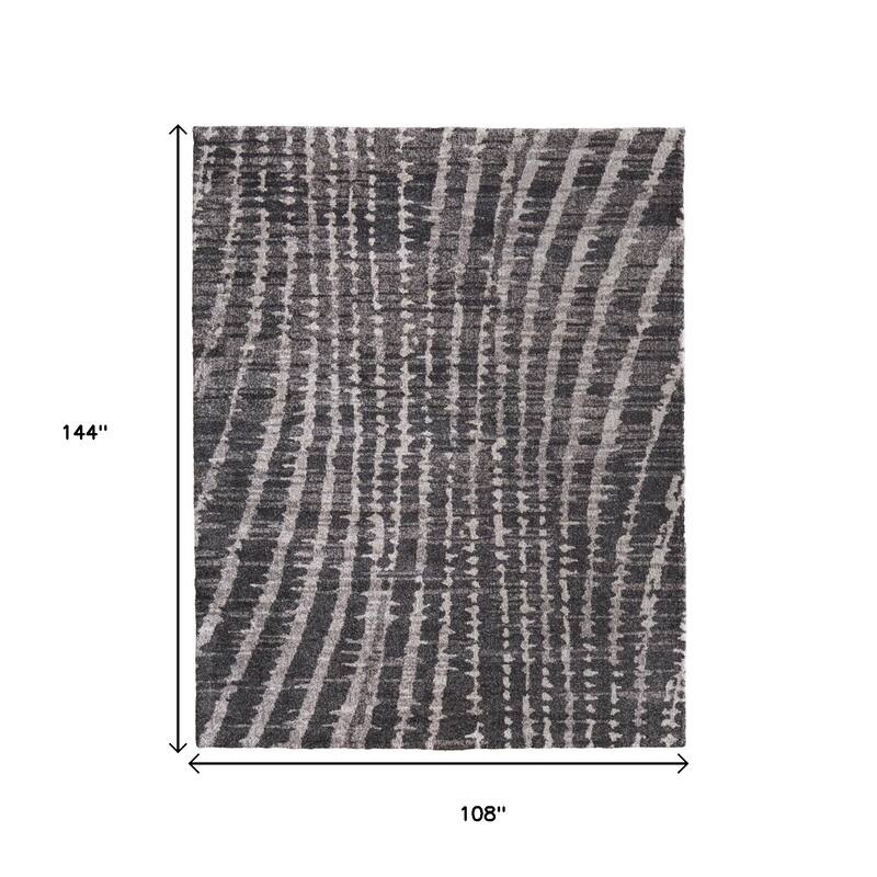 HomeRoots Abstract Industrial Rectangle Area Rug