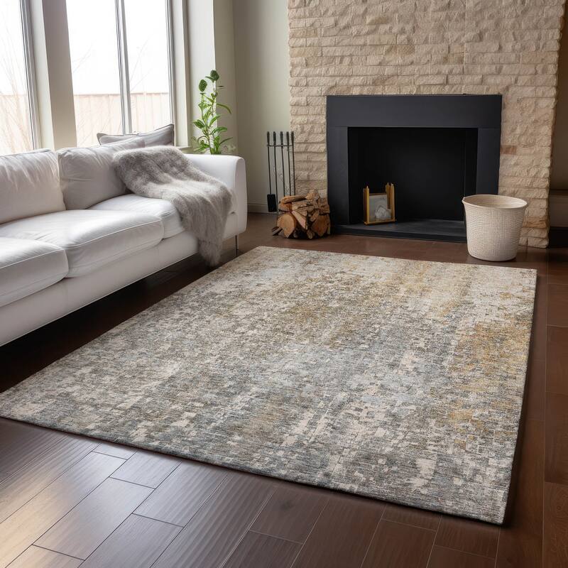 Premium Washable Super Soft Ombre Mosaic Mayfield Rug