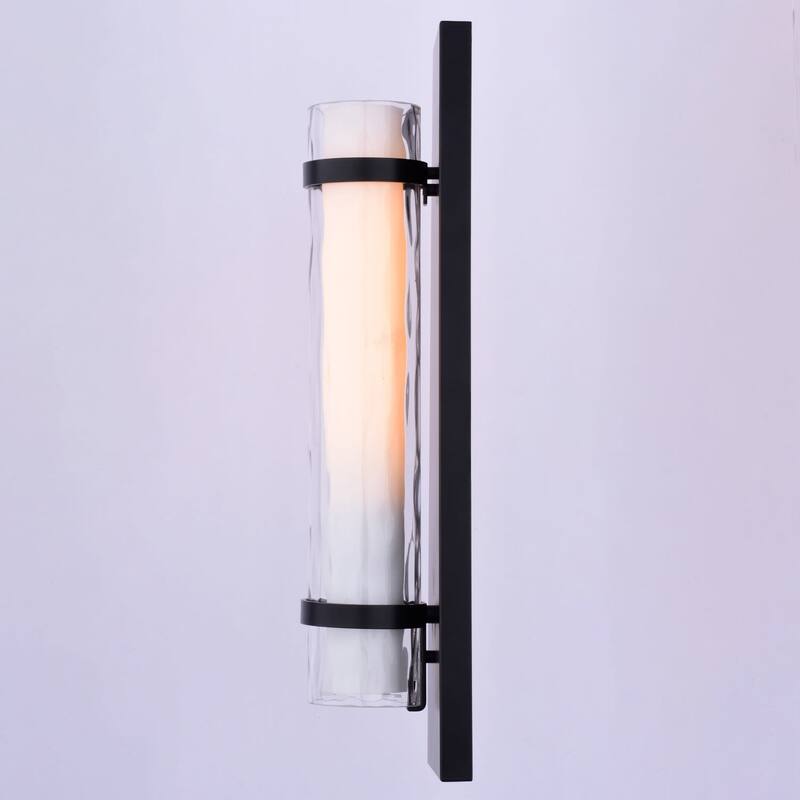 Vaxcel Lighting Vilo Single Light 4" Wide Bathroom Sconce with Glass