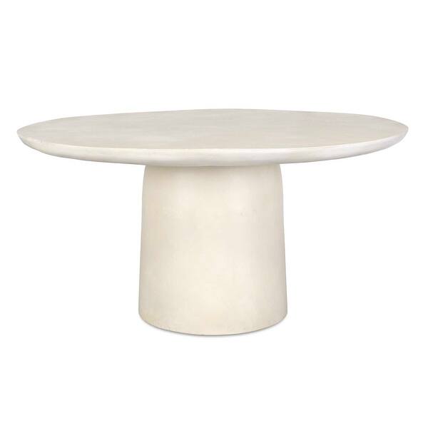 slide 2 of 5, Uttermost Madrone Outdoor Dining Table Warm White