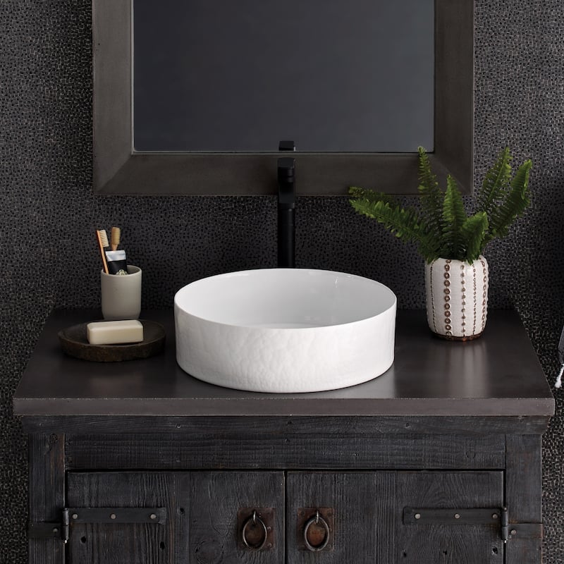 Positano Handmade Murano Glass Bathroom Sink - 16x16x4.5