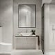 preview thumbnail 2 of 35, Modern Thin Frame Wall-Mounted Hanging Bathroom Vanity Mirror