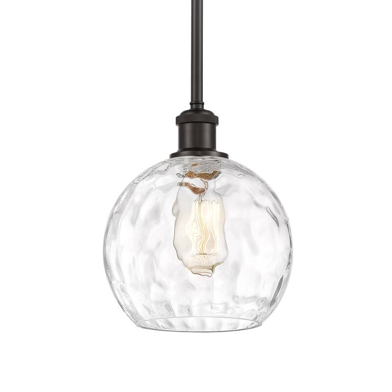 Innovations Lighting 516-1S-10-8 Athens Pendant Athens 8" Wide Mini - Oil Rubbed Bronze / Clear Water Glass