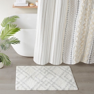 20in x 32in Diamond Yarn Dyed Cotton Tufted Bath Rug - Bed Bath ...