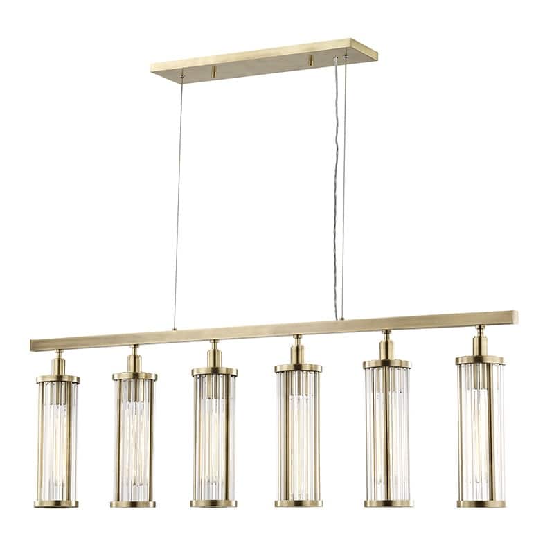 Hudson Valley Lighting Marley 6 Light 47" Wide Linear Chandelier