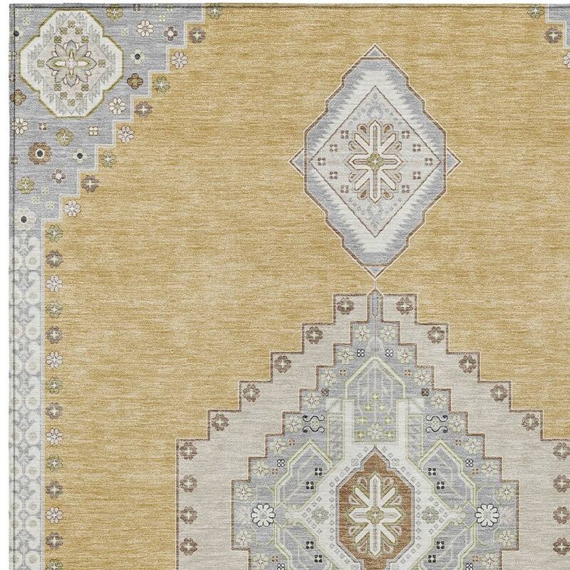 HomeRoots Oriental Traditional Rectangle Outdoor Rug