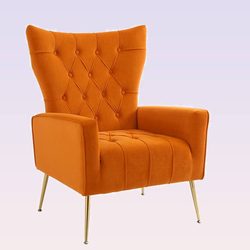 Modern Accent Chair with Ottoman for Living Room