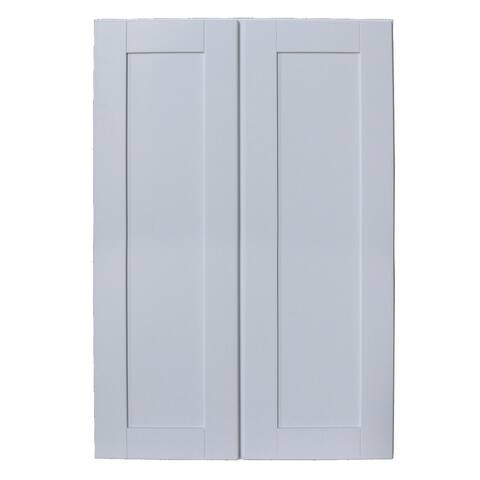 Sunny Wood Shaker Hill 27" x 42" Double Door Wall Cabinet - Designer White