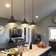 preview thumbnail 4 of 9, Farmhouse 1-Light Rustic Pendant Dome Industrial Kitchen Island Light - 9.1" D x 7.9'' H