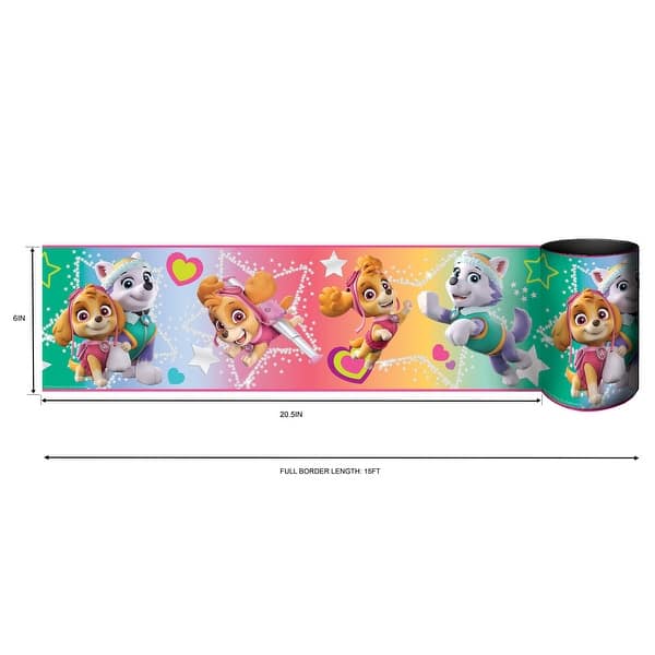 Paw Patrol Skye & Everest Peel and Stick Wallpaper Border by RoomMates