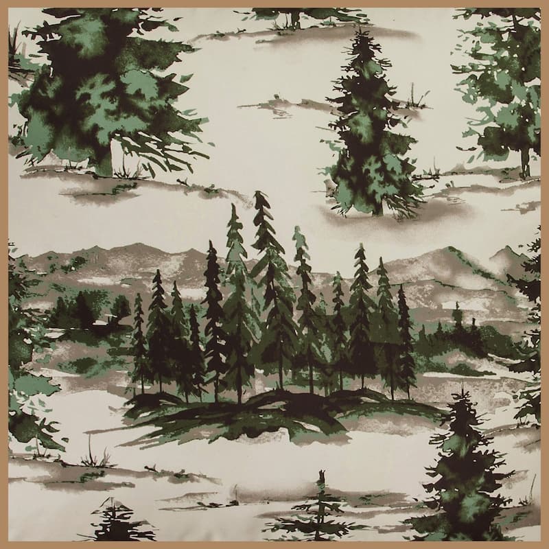 Paseo Road Joshua Pine Tree Print Western Lodge Rustic Cabin Cotton 3 Piece Comforter Set