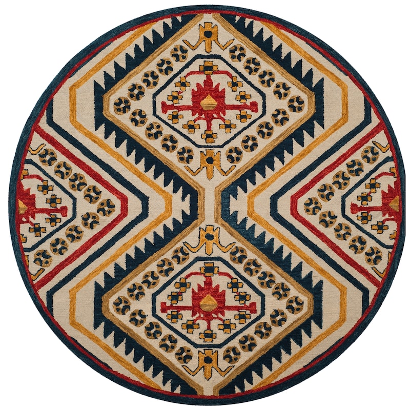 SAFAVIEH Handmade Aspen Rizumi Boho Tribal Wool Rug