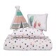 preview thumbnail 1 of 1, Lincove Boho 4 Piece Toddler Bedding Set - 100% Cotton