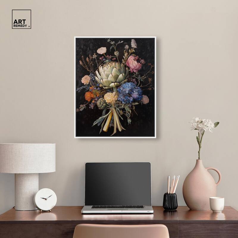 Moody Artichoke II Canvas by Art Remedy