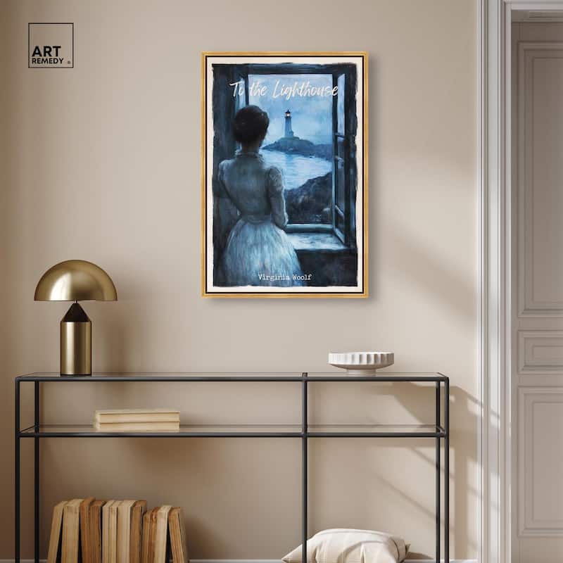 To the Lighthouse Canvas by Art Remedy