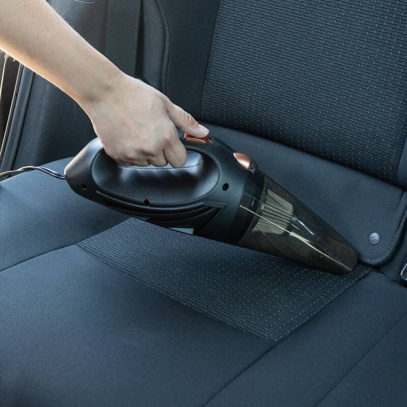 Car Vacuum - 12V High-Powered Handheld Vacuum - 16ft AUX Power Cord and Travel Case Included - Car Accessories by Stalwart