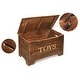 preview thumbnail 19 of 24, Solid Wood Rustic Toy Box