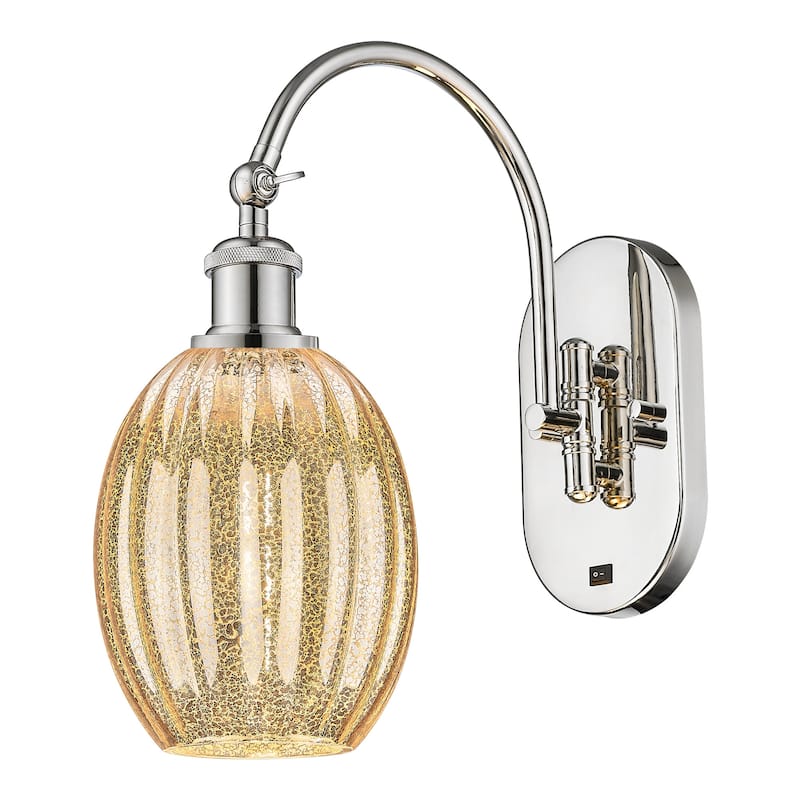Innovations Lighting 918-1W-15-7 Preston Sconce Preston 15" Tall Wall - Polished Nickel / Mercury
