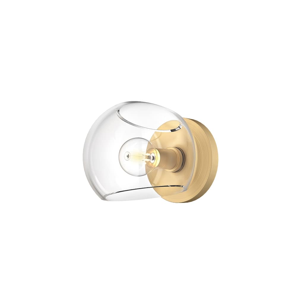 Alora Lighting WV548006CL Willow 5" Tall Bathroom Sconce with Clear