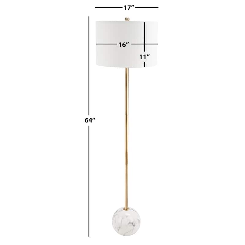 SAFAVIEH Lighting Marjolein Modern 64-inch Floor Lamp - 17 In. W x 17 In. D x 64 In. H - 17Wx17Dx64H