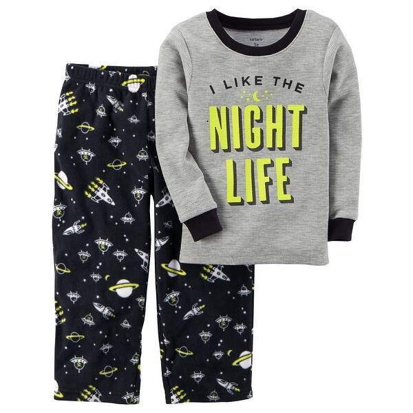 Shop Carter S Baby Boys 2 Piece Glow In The Dark Cotton Pajamas 18 Months Overstock 19404126