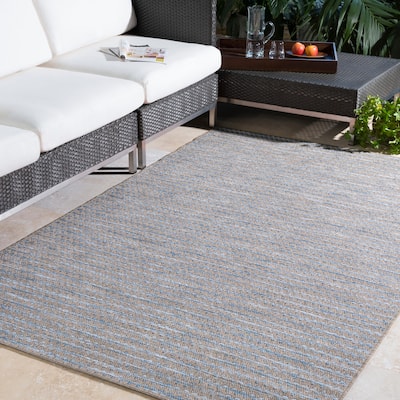 Vickie Subtle Stripes Outdoor Area Rug