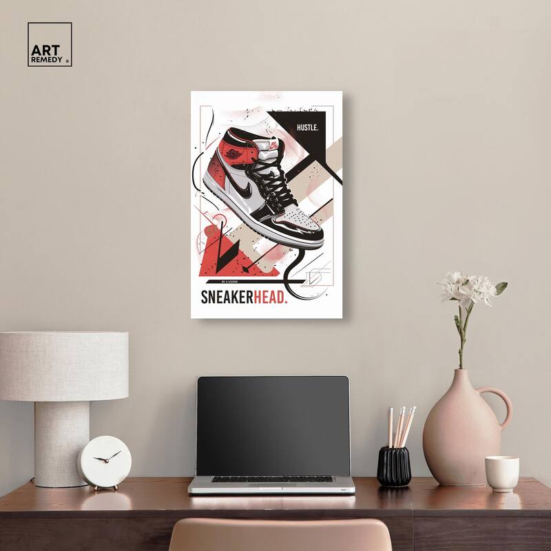 Stylish Sneakerhead Canvas by Art Remedy, Gallery Wrapped