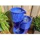 preview thumbnail 4 of 6, Emberly Cobalt Floor Fountain - 16" x 25"