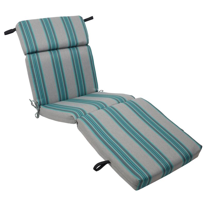 72-inch by 24-inch Woven Olefin Outdoor Chaise Lounge Cushion - 72 x 24 - Copley Opal