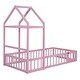 preview thumbnail 7 of 7, Twin Size Wooden Children's Bed Platform Bed with Detachable Headboard and Integrated Clothes Drying Rack