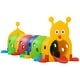 preview thumbnail 2 of 7, Qaba Kids Caterpillar Tunnel Outdoor Indoor Climb-N-Crawl Play Equipment for 3-6 Years Old, 6 Sections