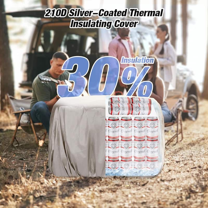 WARMOUNTS Soft Cooler Bag 48 Cans Insulated Leakproof Cooler Bag with 2 Compartment