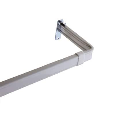 3 Inch Clearance Curtain Rod - 48 to 84 Inch Adjustable Rod - Drapery Hardware for Living Room & Bedroom