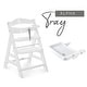 preview thumbnail 6 of 18, hauck Alpha High Chair Tray Table Compatible with Wooden Alpha+ and Beta+, White - 5.17