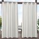 preview thumbnail 14 of 33, ATI Home Delano Indoor/Outdoor Grommet Top Curtain Panel Pair 54X84 - Vanilla