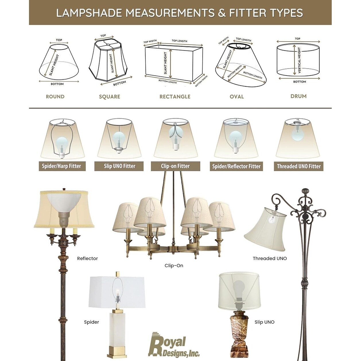 Royal designs store empire lamp shade
