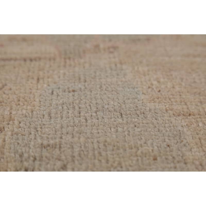Vegetable Dye Oushak Turkish Square Area Rug Handmade Wool Carpet - 10'1"x 9'8"
