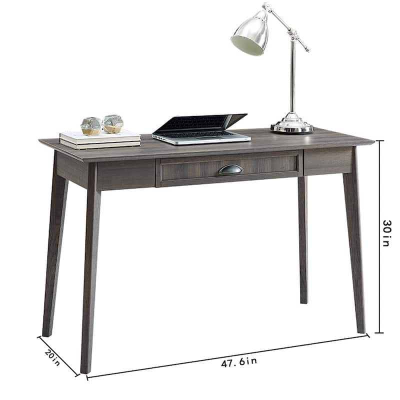 Caffoz Home Office Modern Writing Desk with Drawer and USB Hub