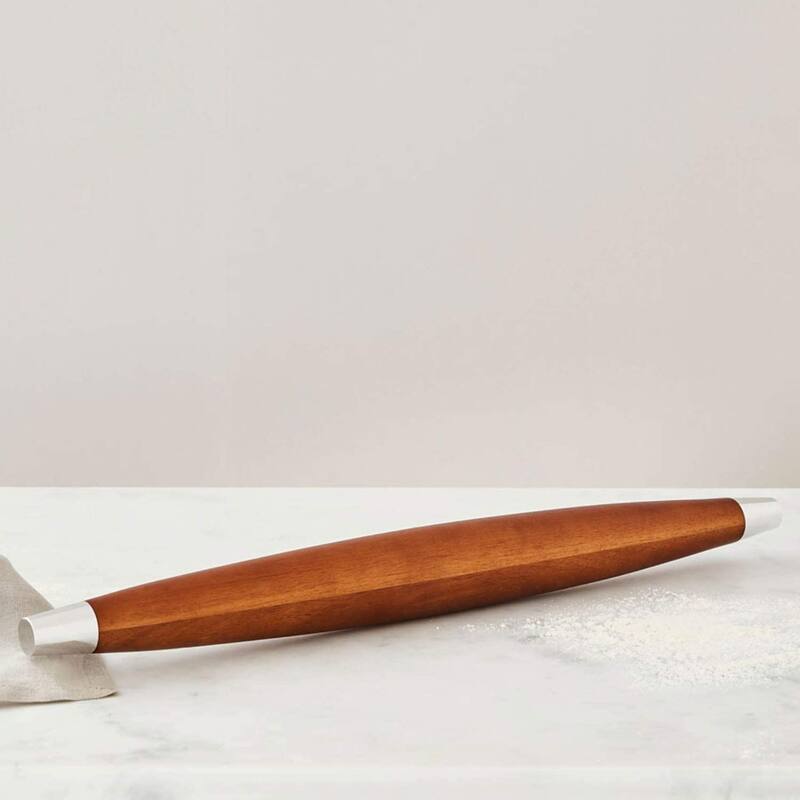 Nambe Novo French Rolling Pin - 4.75" 21" x 2.3"