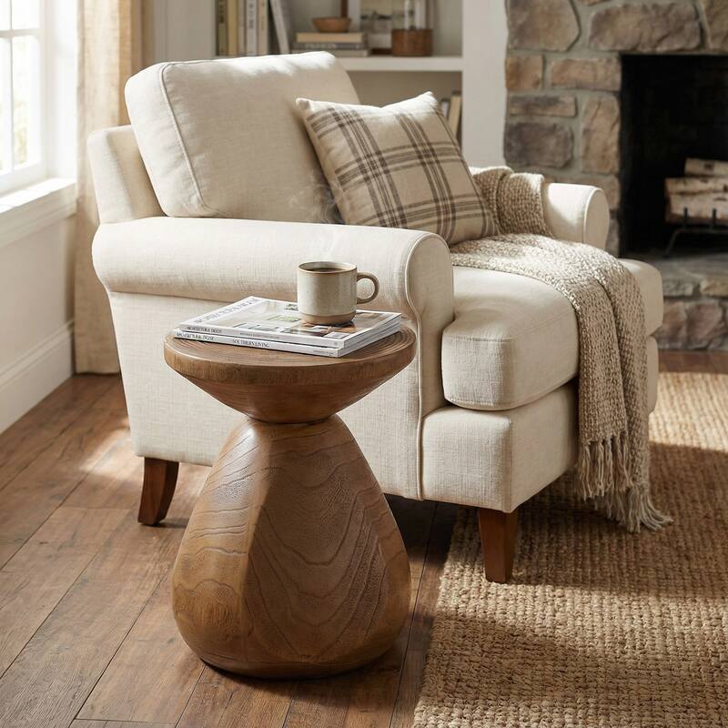 Christopher Knight Home - Patti Classic Outdoor MGO Side Table with Wood Grain Finish - Set of 1