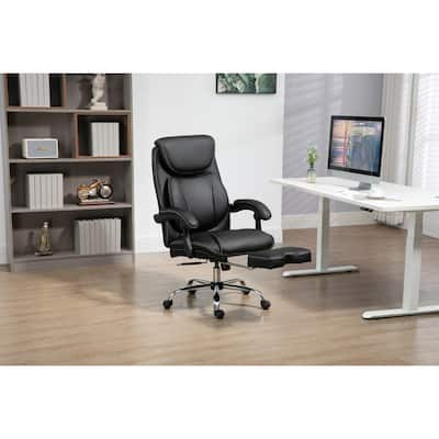 Comfortable Ergonomic Office Chair with Adjustable Features and Footrest for Enhanced Productivity and Relaxation.