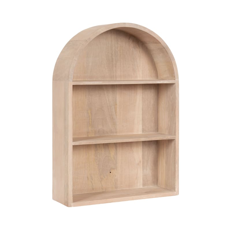 Kate and Laurel Arcott Arch Wall Shelf - 18x6x26 - Natural