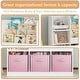 preview thumbnail 11 of 20, Kids Bookcase and Bookshelf, Multifunctional Bookcase with 3 Collapsible Fabric Drawers - White&Pink