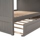 preview thumbnail 15 of 16, Multi-Functional Design Full Over Full Bunk Bed w/Twin Trundle - Sturdy Pine, Safe Design, Perfect for Kids' Rooms