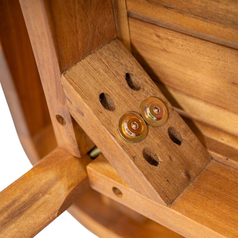 Christopher Knight Home - Outdoor Modern Solid Acacia Wood 2-Piece Conversation Set with Rope Arm Loveseat and Coffee Table