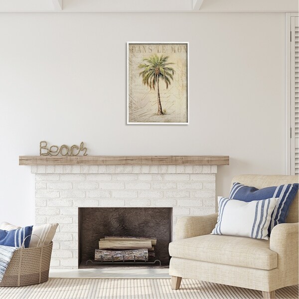 PALMO様用　LANE 50's ビンテージ アクレイムシリーズ サークルテー Stupell Vintage Palm Tree Framed Giclee Art Design by Andrea Haase