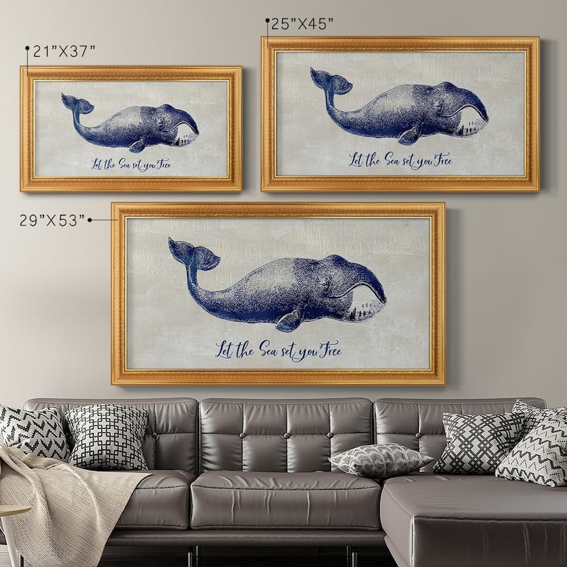 Let The Sea Set You Free Premium Framed Canvas- Ready to Hang